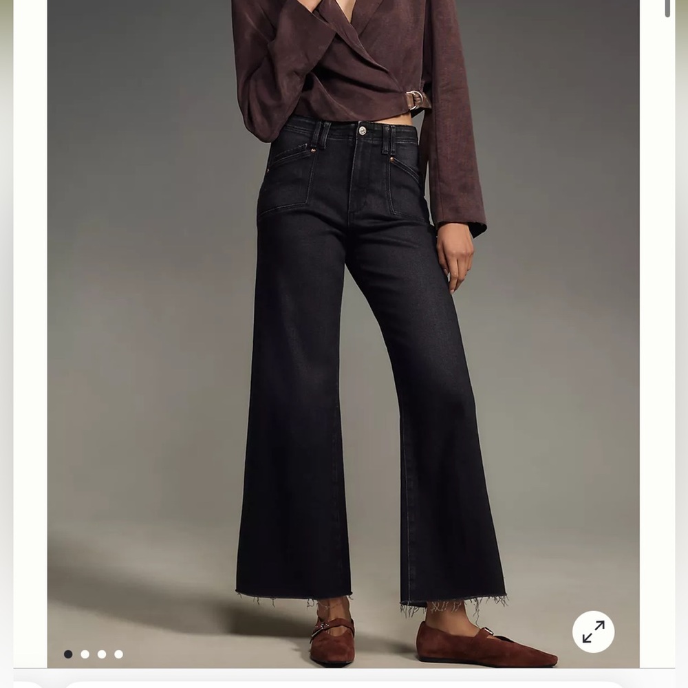 PAIGE Anessa High-Rise Crop Wide-Leg Jeans